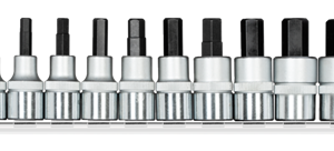 R62558110 Set nasadnih inbus kljuceva na postolju 1/2" 5-19mm 10del.