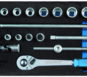 1500 CT1-30 Set nasadnih ključeva 3/8“ u 1/3 CT modulu, 24 del
