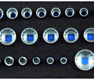 1500 CT1-D 19 Set nasadnih ključeva 1/2" dvanaestougaoni u 1/3 CT modulu, 10-32mm, 26 del