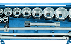 32 FMU-2 Set nasadnih ključeva 3/4" 22-60mm, 16 del