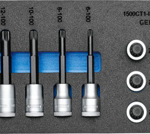 1500 CT1-INX 19 LK Set nasadnih kljuceva INX kratkih i dugackih na 1/2" u CT modulu 11 del