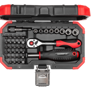 R33003040  Set nasadnih kljuceva i bitova 1/4"  40-del.