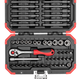 R33003051  Set nasadnih kljuceva, standardnih i dugih bitseva 1/4"  51-del.