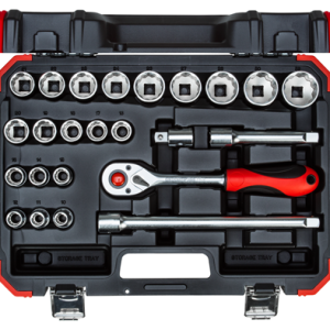 R69013024  Set nasadnih kljuceva 1/2" 24-del.